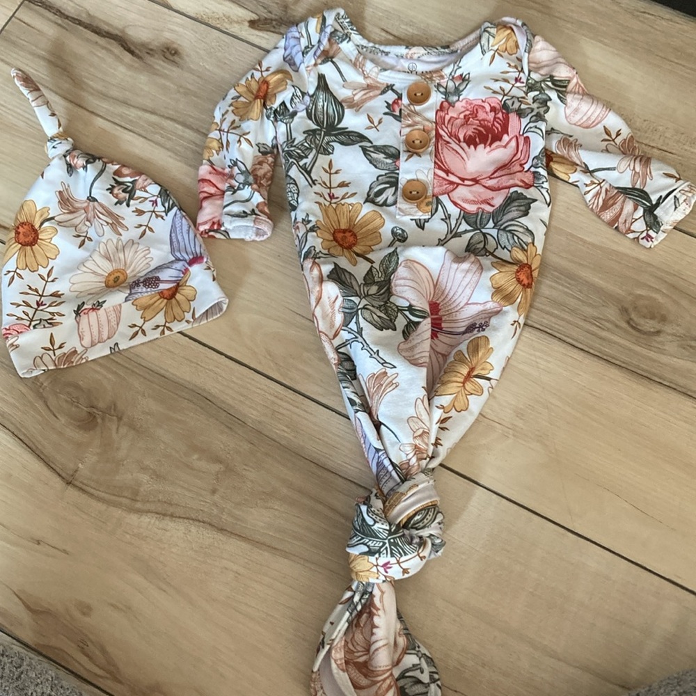 Caden Lane Peyton Vintage Floral Night Gown